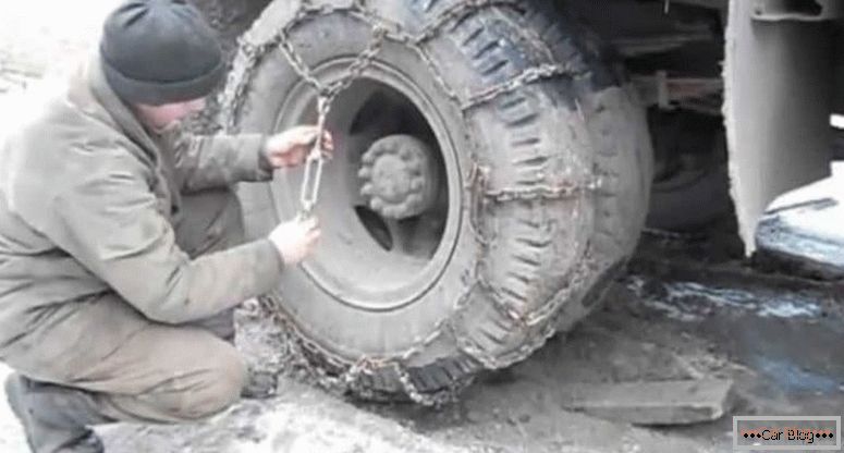 kako staviti lance na kotače vlastitim rukama