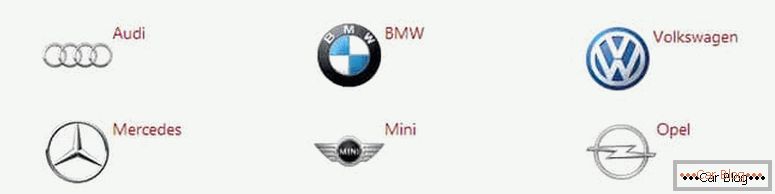 gdje pronaći popis marki njemačkih automobila