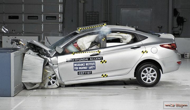 Novi test crash automobila Hyundai Solaris