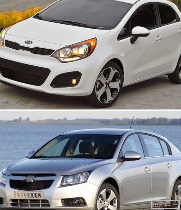 Kia Rio i Chevrolet Cruze - какой же zatvoreni automobil лучше?