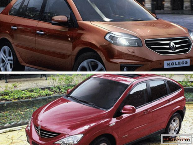 Usporedite automobile Renault Koleos i SsangYong Actyon